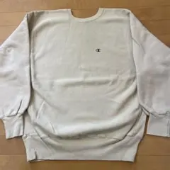 レアカラー ベージュ チャンピオン リバースウィーブ USA製ビンテージ