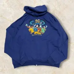 デ*店様 00S ディズニーワールド フルジップ US古着 スウェット パーカー