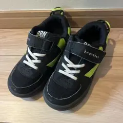 イフミー　ブランシェス　スニーカー　18 黒　ブラック　黄緑