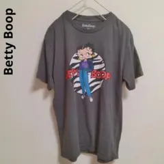 Betty Boop　古着Tシャツ　ベティちゃん　プリントTシャツ　ダークグレー