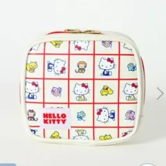 【2/15 値下げ】レトロ サンリオ キャラクターズ スクエアポーチ キティ
