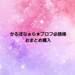 かるぼなぁら★プロフ必読様 リクエスト 3点 まとめ商品