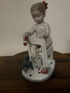 LLADRO 少女とダックスフンド 陶器人形 置物 LLADRO 少女とダックスフンド 陶器人形 置物 - メルカリ