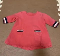 【プチバトー】赤ワンピース　67cm