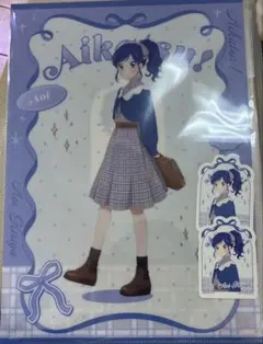 アイカツ！ あおい クリアファイル-Cute Check Style ver.-