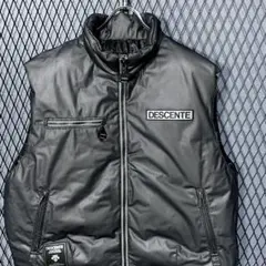 【希少色古着】OLD DESCENTE ダウンベスト シルバーカラー BOXロゴ