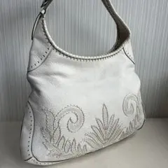 COLE HAAN コールハーン　ショルダーバッグ　レザーバッグ　ホワイト系