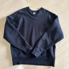 camber キャンバー　ブラック トレーナー　スウェット L クロスニット