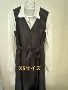 マタニティ 事務服 ワンピース ストライプ