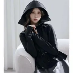 SNIDEL WEB限定/LUMISHADEサンバイザー付きUVカットパーカーのサムネイル