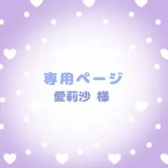 愛莉沙 様専用ページ