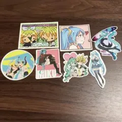 初音ミク　鏡音リンレン　ステッカー7点