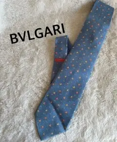 BVLGARI ボート柄 ネクタイ