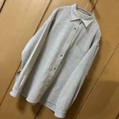 長袖シャツ モカベージュリネンライクシャツのサムネイル