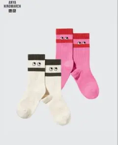 UNIQLO アニヤハインドマーチ ヒートテックソックス2P キッズ アニヤ