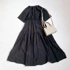 定価3,5万＊美品 ユナイテッドアローズ Vネックティアードワンピース