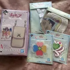 プリキュア一番くじのA賞と下位賞の5点セットになります。