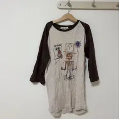 七分袖キャラクターtシャツ