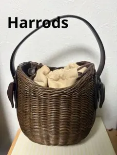 激レア品【Harrods】ハロッズ　かごバッグのサムネイル