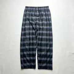 ポリエステル×レーヨン コットン チェック パジャマパンツ