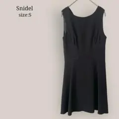 【スナイデル】snidel  フレアワンピース　ミニ　膝上　ノースリーブ　良品