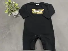 バースデイ　EDWIN ブラックロンパース 80cm