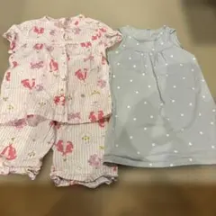 110 女の子　パジャマ　まとめ売り　ルームウェア　前開き