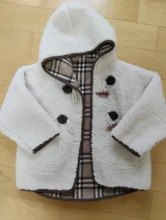 ボア ジャケット リバーシブル チェック柄 130