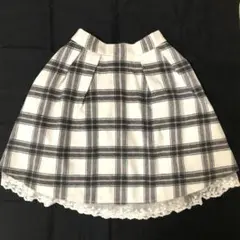 LODISPOTTO スカート チェック 白 ピンク グレー ロディスポット