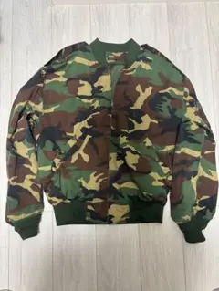 迷彩MA1 ジャケット ミリタリー カモフラ 古着
