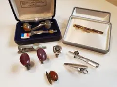 BROADWAY プレイボーイ ネクタイピンとカフスボタンセット ケース付き