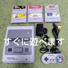 【動作確認済】スーパーファミコン　本体　ソフト　セット　①