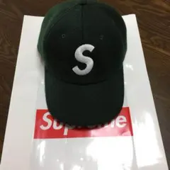 wool s logo 6panel dark green