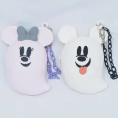おばけミッキー おばけミニー おばけちゃん シリコン バッグチャーム