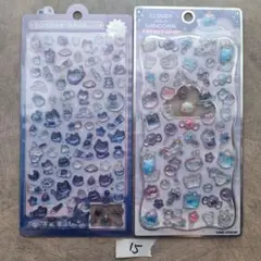 【15】ボンボンドロップシール よるねこミニ+ユニコーンドロップ 2冊セット