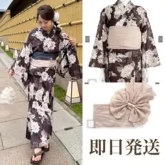 最安値】新品‼️花柄浴衣セット[gi1608] ネイビー GRL - メルカリ