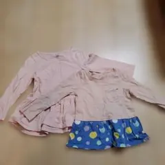 ピンク 長袖カットソー