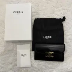 タイムセール1万円引き】【新品】CELINE コインパース付き財布ブラック