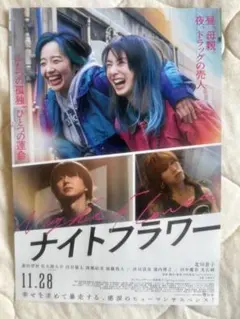 ナイトフラワー　映画　フライヤー　チラシ　１０枚 　内田英治　北川景子