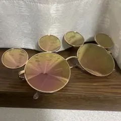 即日配送　ミッキー　ゴールドフレーム サングラス　ディズニー