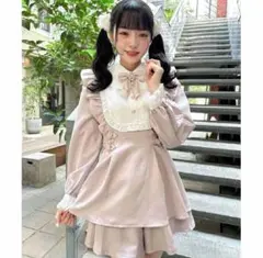 ROJITA ヨーク切り替えサイドバックル ピンク セットアップ 量産型 地雷系