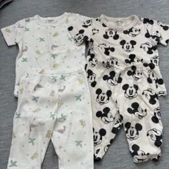 ベビーパジャマセット 動物柄 ミッキー