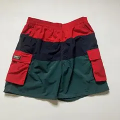 90s 00s L.L.Bean カラーブロック カーゴ スイムショーツ Mのサムネイル