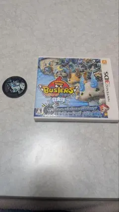 妖怪ウォッチ バスターズ白犬隊　ケース＆メダル付き