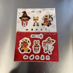 ケンタッキー モンハン シール WHITE RED