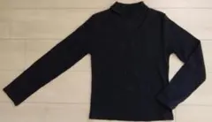 L'espoir 黒 長袖カットソー 首元おしゃれ