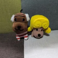 平成レトロ！アフロ犬 ぬいぐるみ サンエックス オサゲ犬 三つ編み