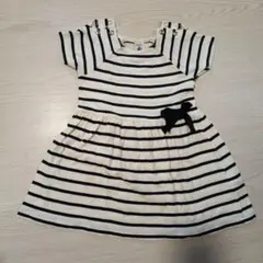 PETIT BATEAU ボーダーワンピース 81cmのサムネイル