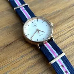 TIMEX レディース腕時計 ウィークエンダーフェアフィールド ネイビー×ピンクのサムネイル