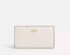 【新品人気✨】コーチ COACH 長財布 スリム ジップ ウォレット ホワイト
